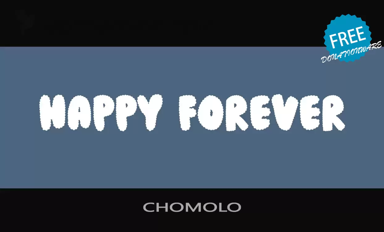 「CHOMOLO」字体效果图