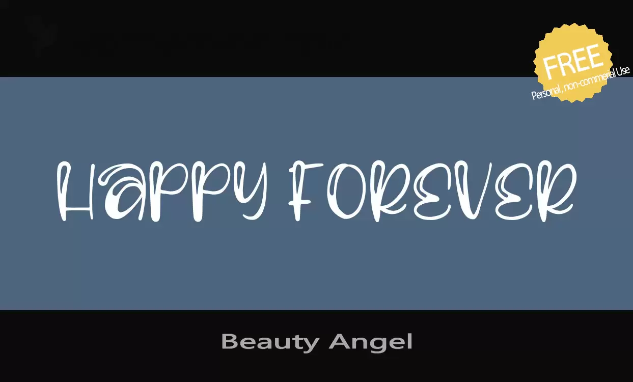 「Beauty-Angel」字体效果图