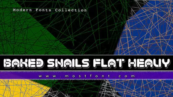 Typographic Design of Baked-Snails-Flat-Heavy
