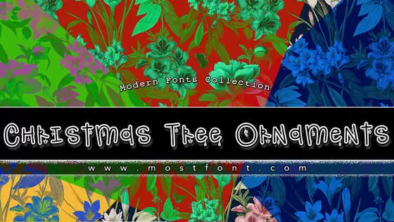 「Christmas-#-Tree-#-Ornaments」字体排版图片