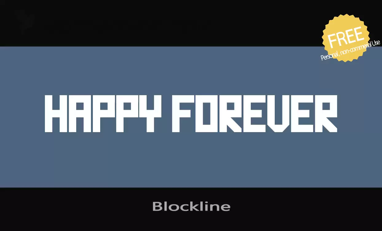「Blockline」字体效果图