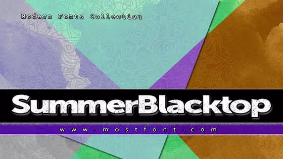 Typographic Design of SummerBlacktop