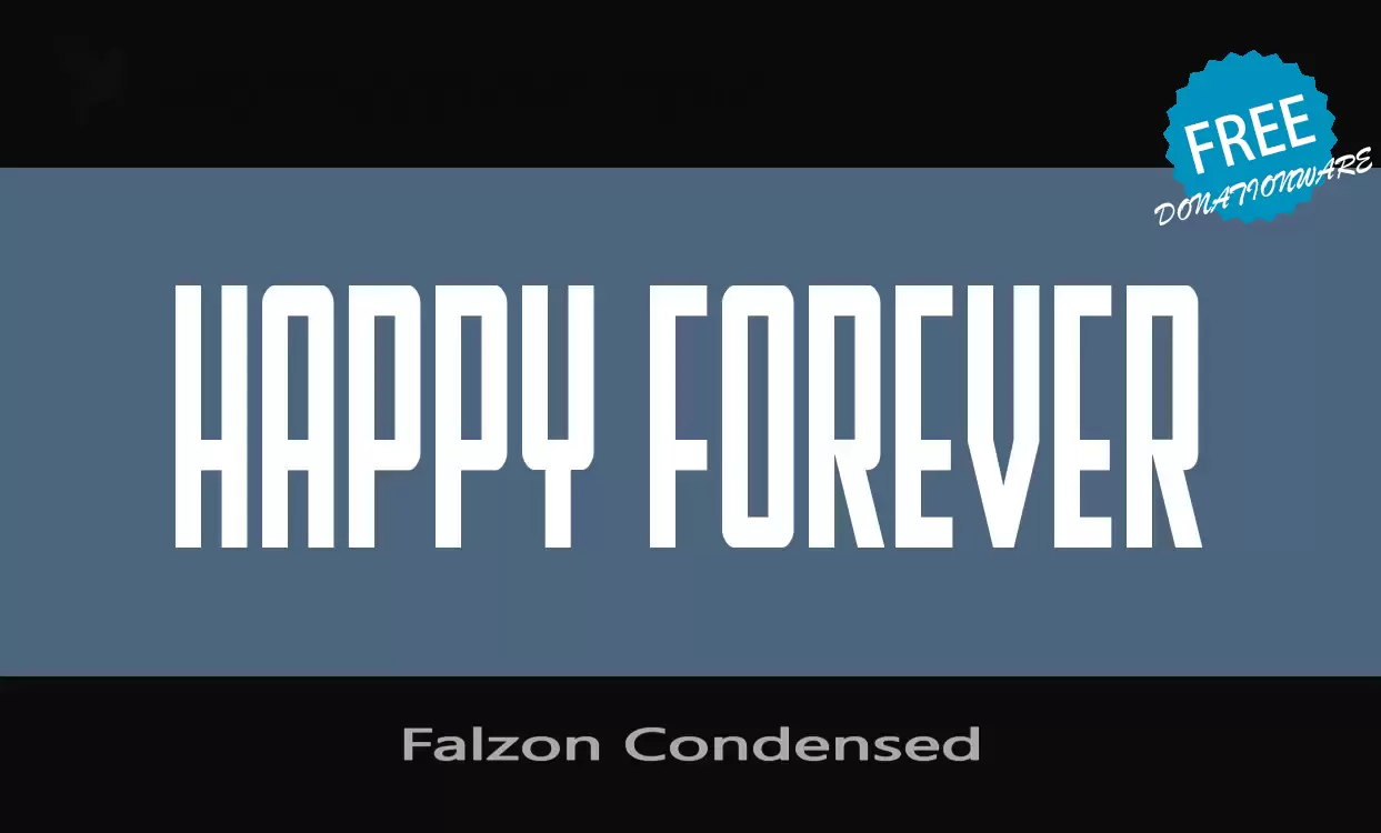「Falzon-Condensed」字体效果图