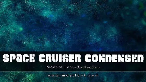 Typographic Design of Space-Cruiser-Condensed
