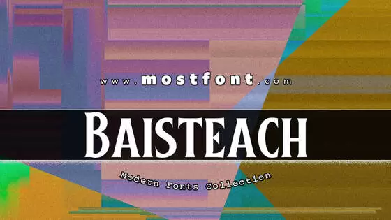 Typographic Design of Baisteach
