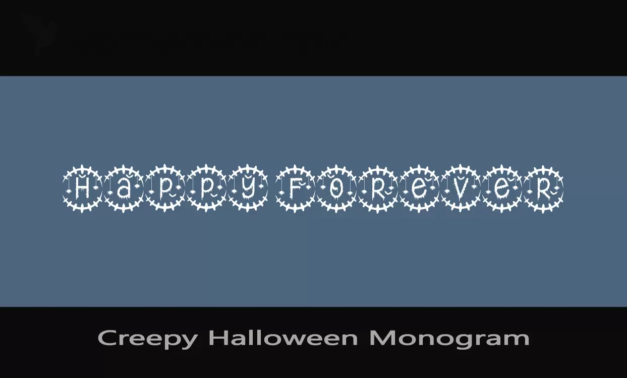 Sample of Creepy-Halloween-Monogram