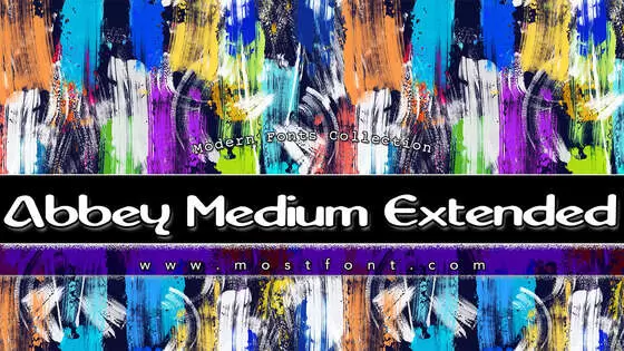 「Abbey-Medium-Extended」字体排版样式