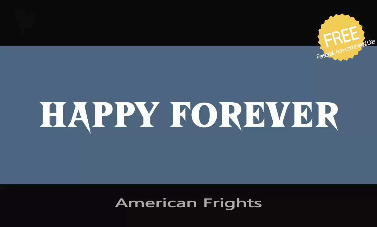 Sample of American-Frights