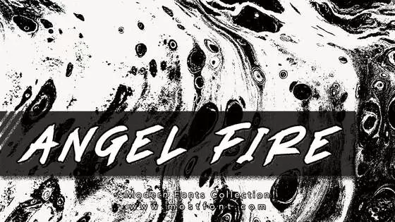 「ANGEL-FIRE」字体排版样式