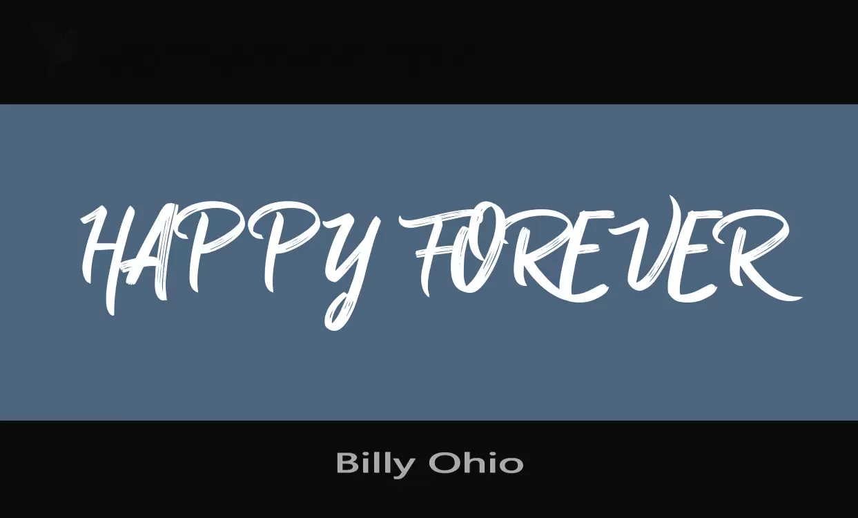 Font Sample of Billy-Ohio