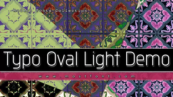 「Typo-Oval-Light-Demo」字体排版样式