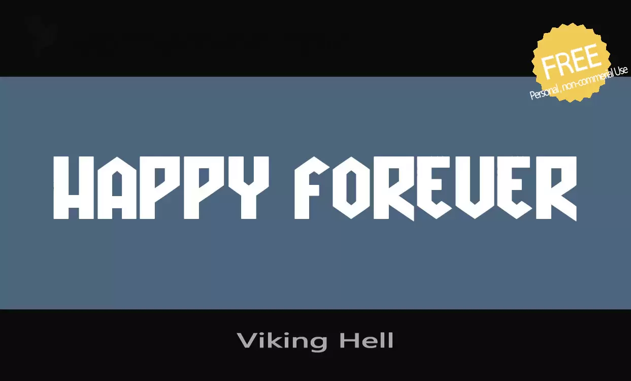 「Viking-Hell」字体效果图