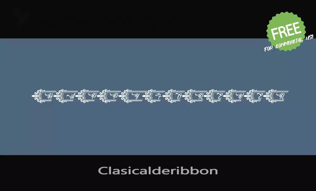 Sample of Clasicalderibbon