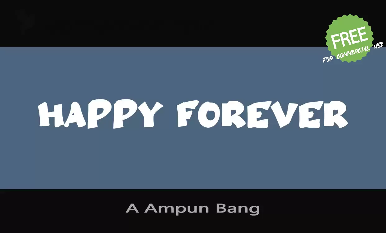 「A-Ampun-Bang」字体效果图