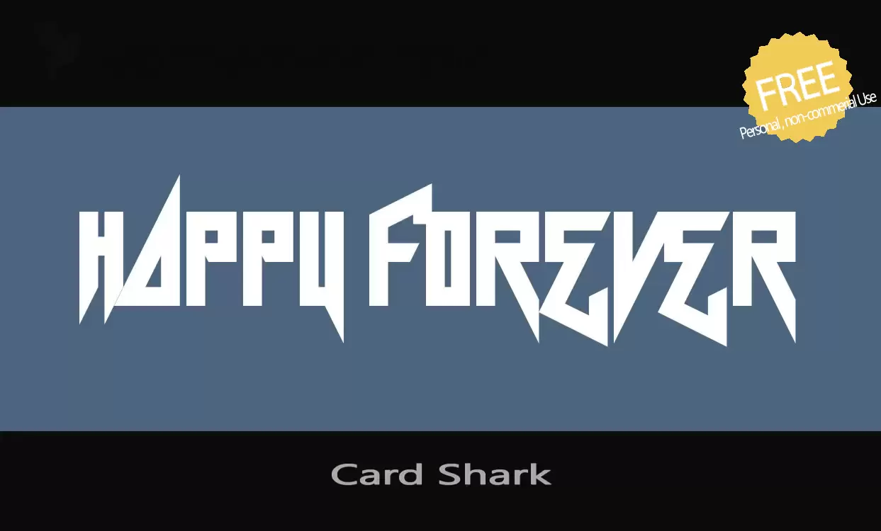 「Card-Shark」字体效果图