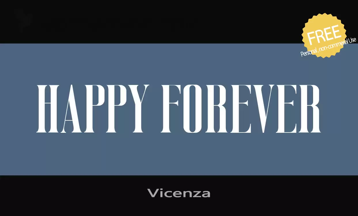 「Vicenza」字体效果图