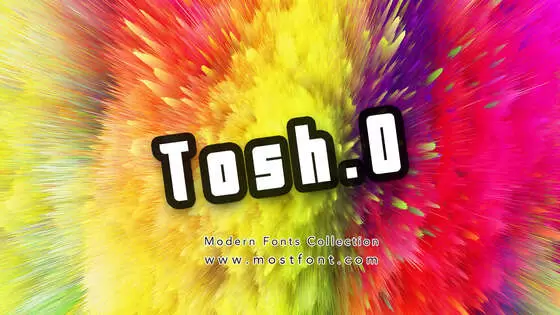 「Tosh.0」字体排版图片