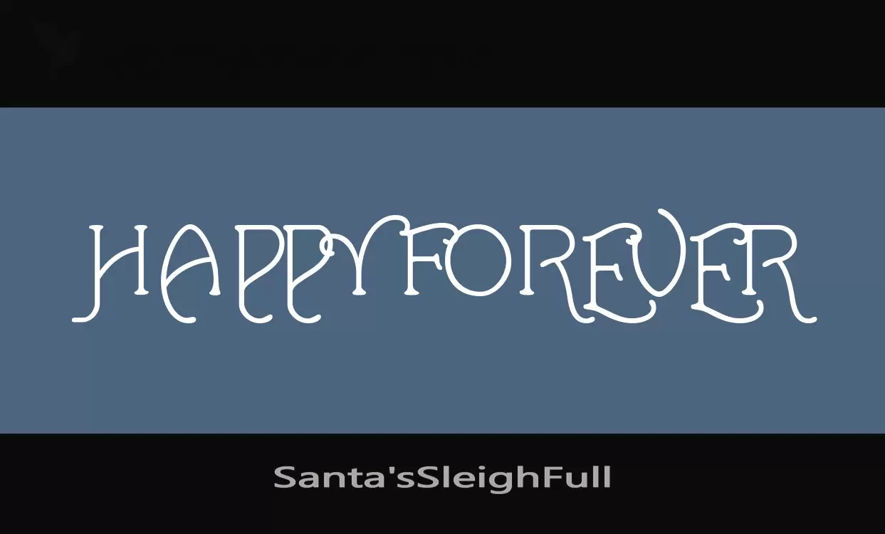 「Santa'sSleighFull」字体效果图