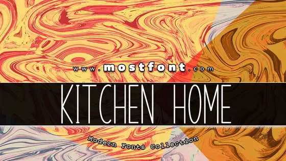 「Kitchen-Home」字体排版图片