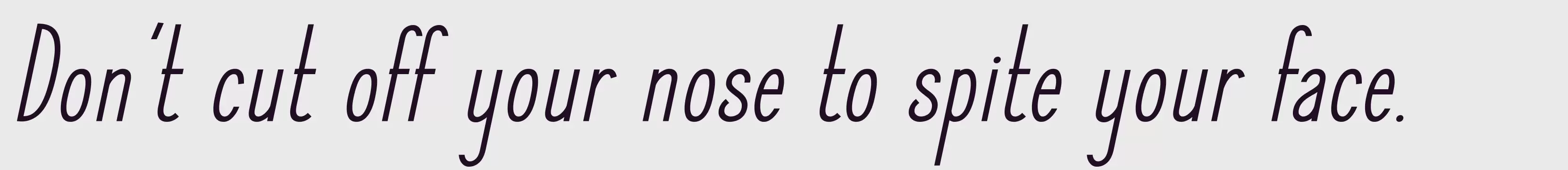 「Elegant Sans Semibold Italic」字体效果图