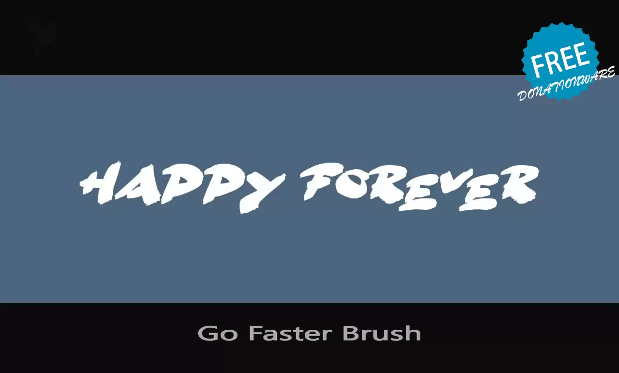 Sample of Go-Faster-Brush