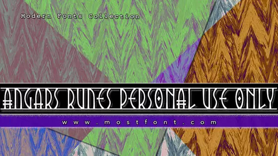 「Angars-Runes-PERSONAL-USE-ONLY」字体排版样式