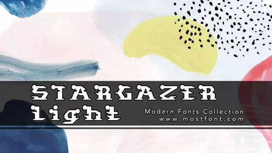 「STARGAZER-Light」字体排版样式