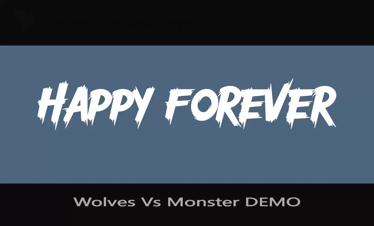「Wolves-Vs-Monster-DEMO」字体效果图