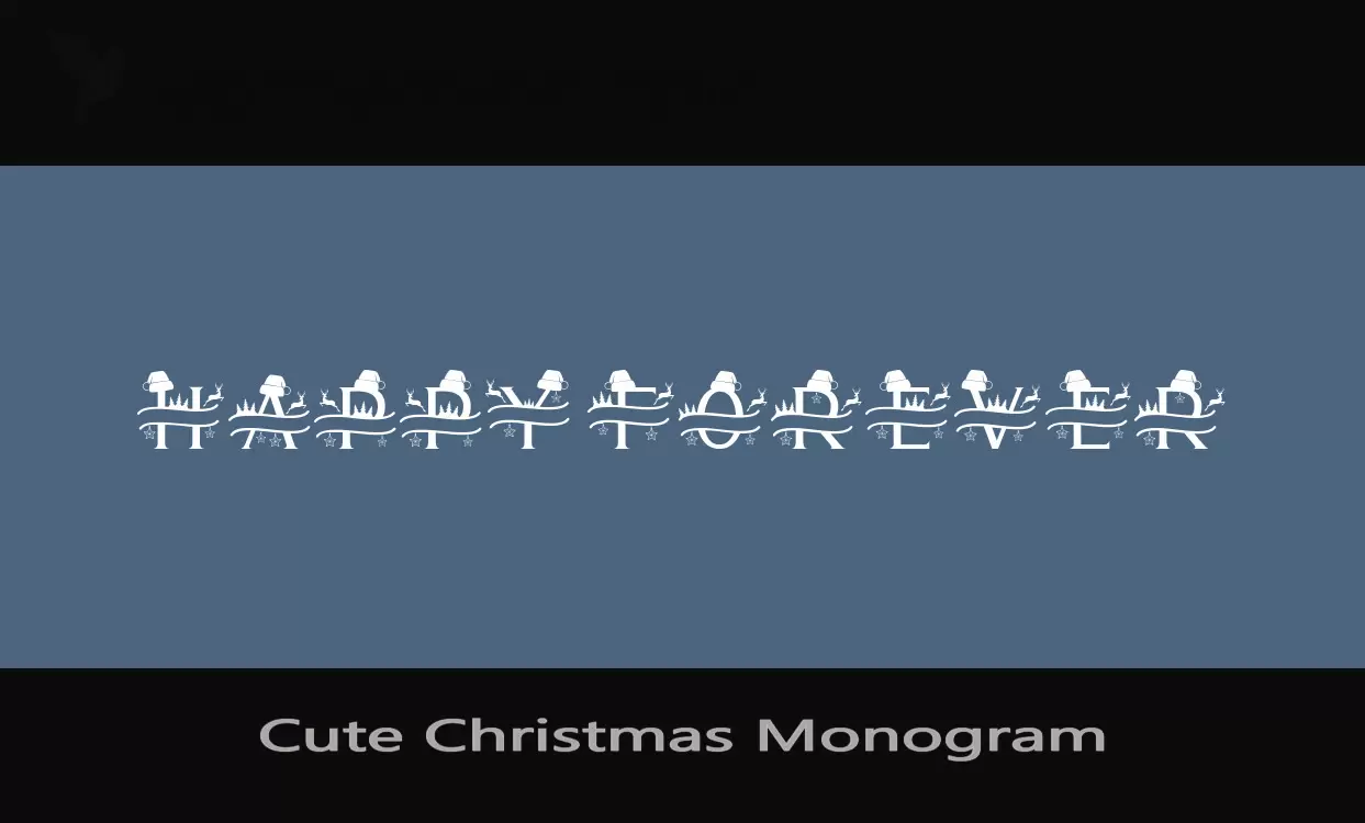 Sample of Cute-Christmas-Monogram