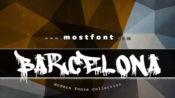 「Barcelona-Graffiti-Bombing」字体排版图片