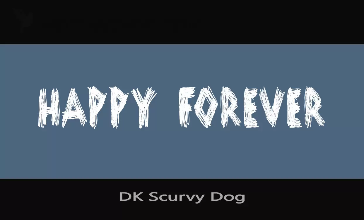 「DK-Scurvy-Dog」字体效果图