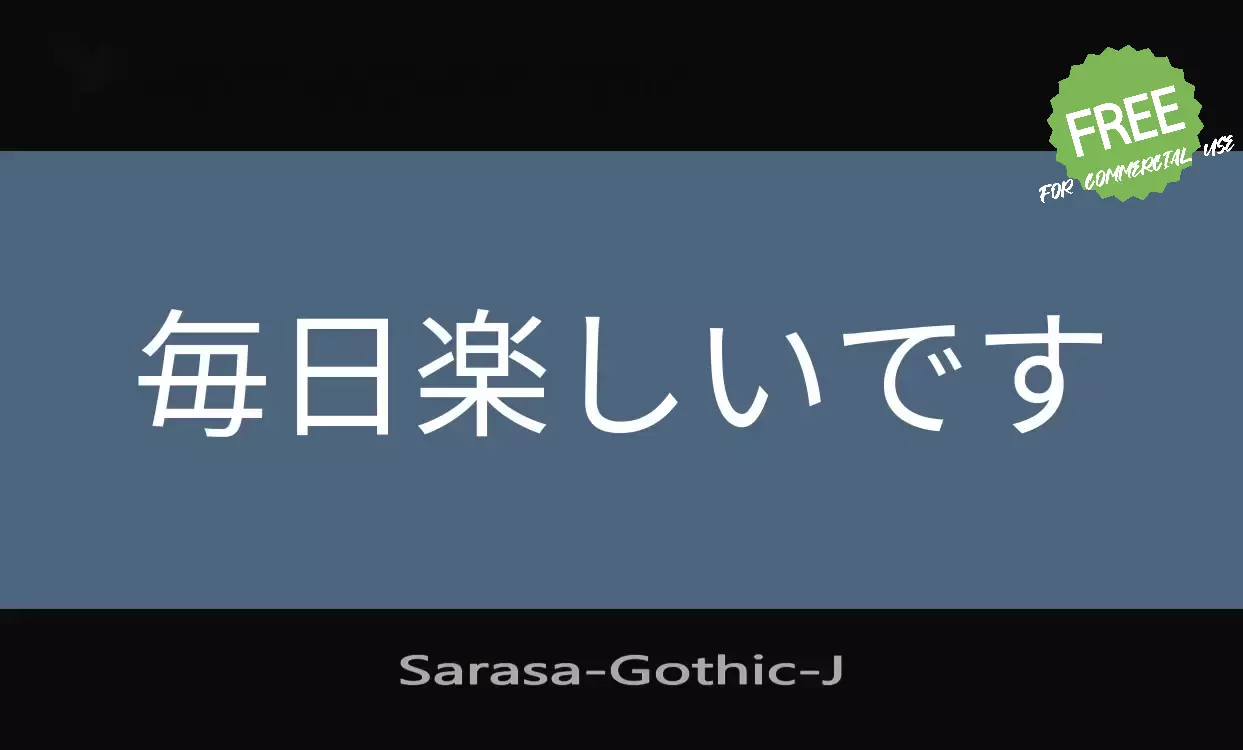 「Sarasa-Gothic」字体效果图