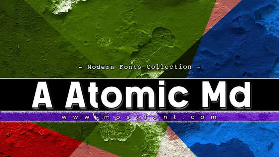Typographic Design of A-Atomic-Md