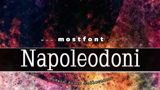 「Napoleodoni」字体排版图片