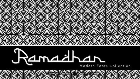 「Ramadhan」字体排版样式