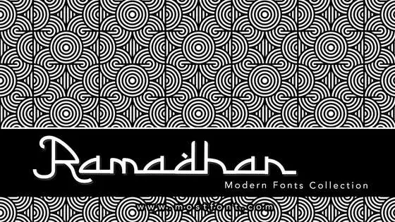 「Ramadhan」字体排版图片