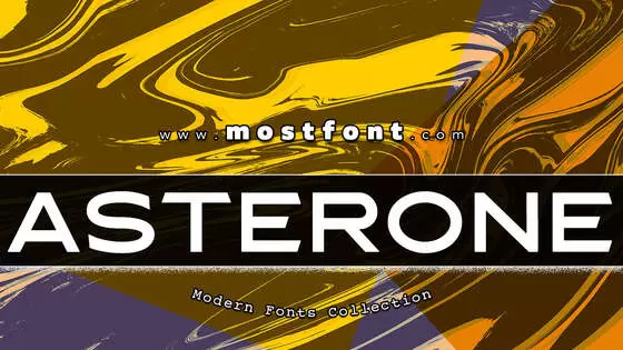 Typographic Design of Asterone-DEMO