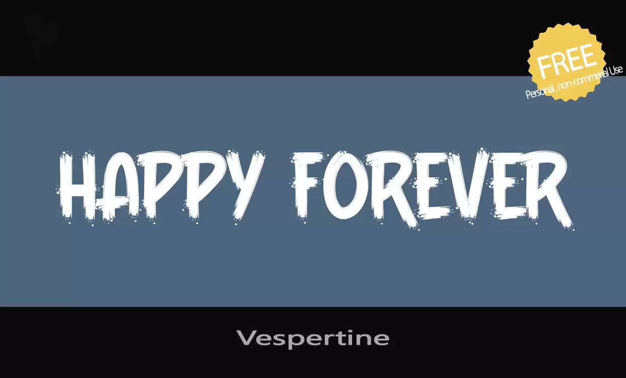 「Vespertine」字体效果图