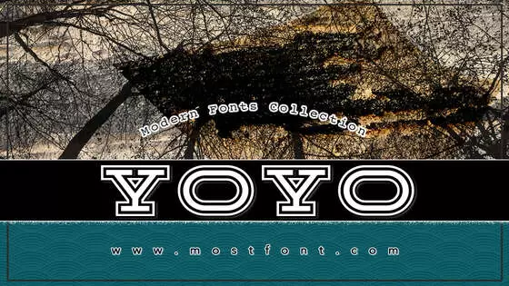 「Yoyo」字体排版图片
