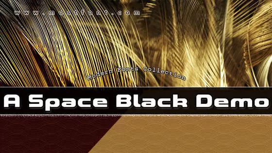 「A-Space-Black-Demo」字体排版图片