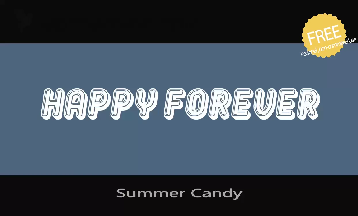 「Summer-Candy」字体效果图