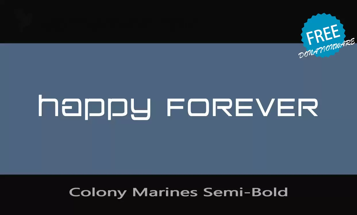 Sample of Colony-Marines-Semi-Bold