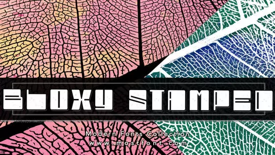 Typographic Design of Bloxy-Stamped