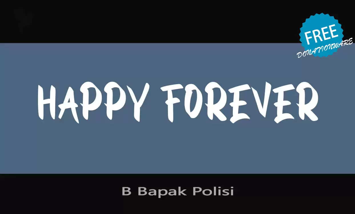 「B-Bapak-Polisi」字体效果图