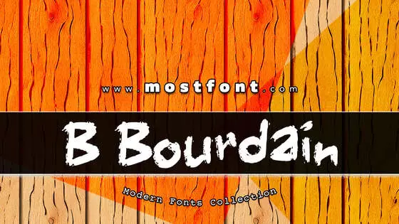「B-Bourdain」字体排版图片