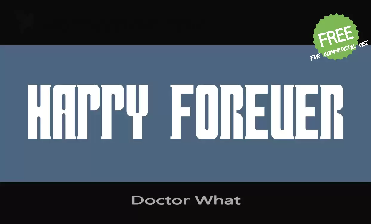 Font Sample of Doctor-What