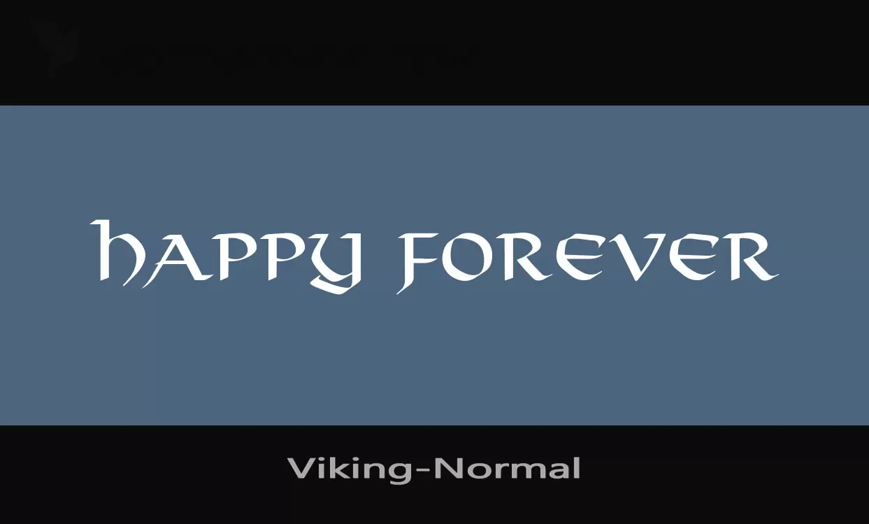 「Viking-Normal」字体效果图