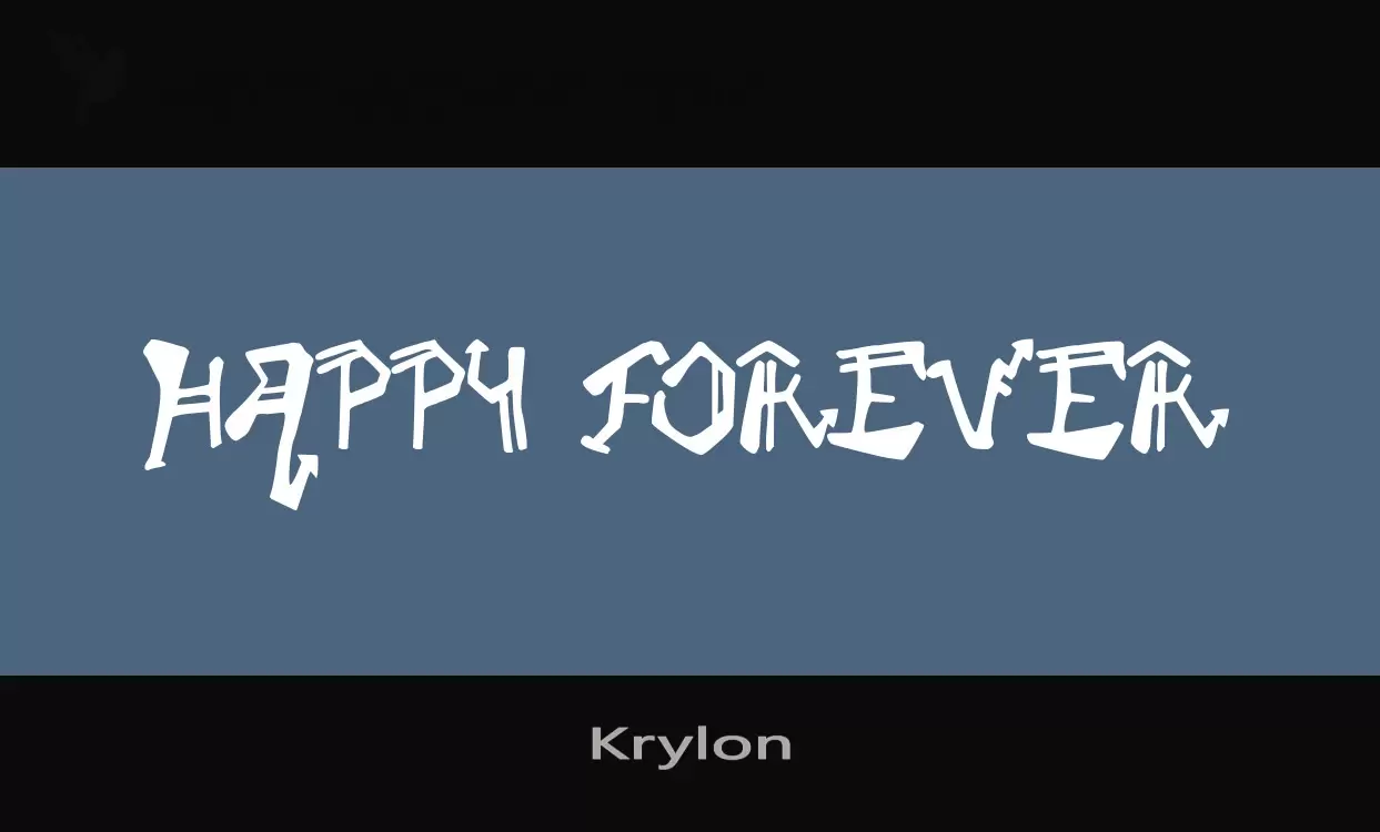 Font Sample of Krylon