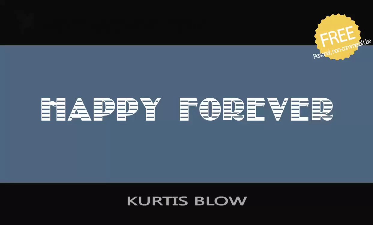 「KURTIS-BLOW」字体效果图