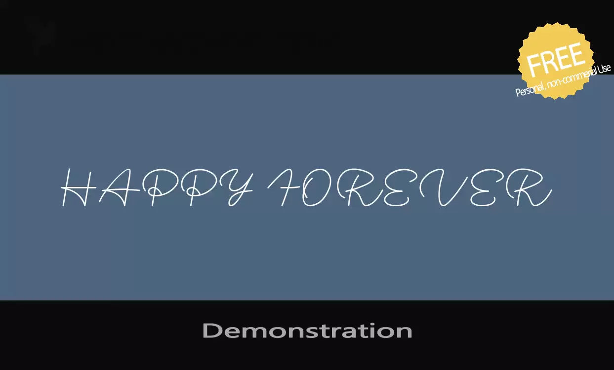 「Demonstration」字体效果图